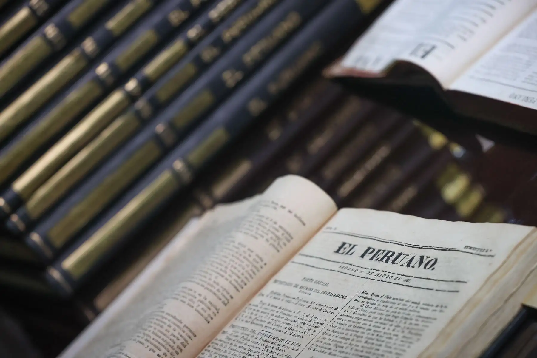 Cuarenta volúmenes del diario El Peruano ingresan al Patrimonio Cultural. Foto: ANDINA/Andrés Valle 