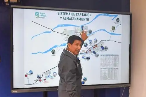 Autoridades del Otass evaluaron alternativas para mejorar los servicios de saneamiento en la provincia de Nasca. Foto: OTASS/Difusión.