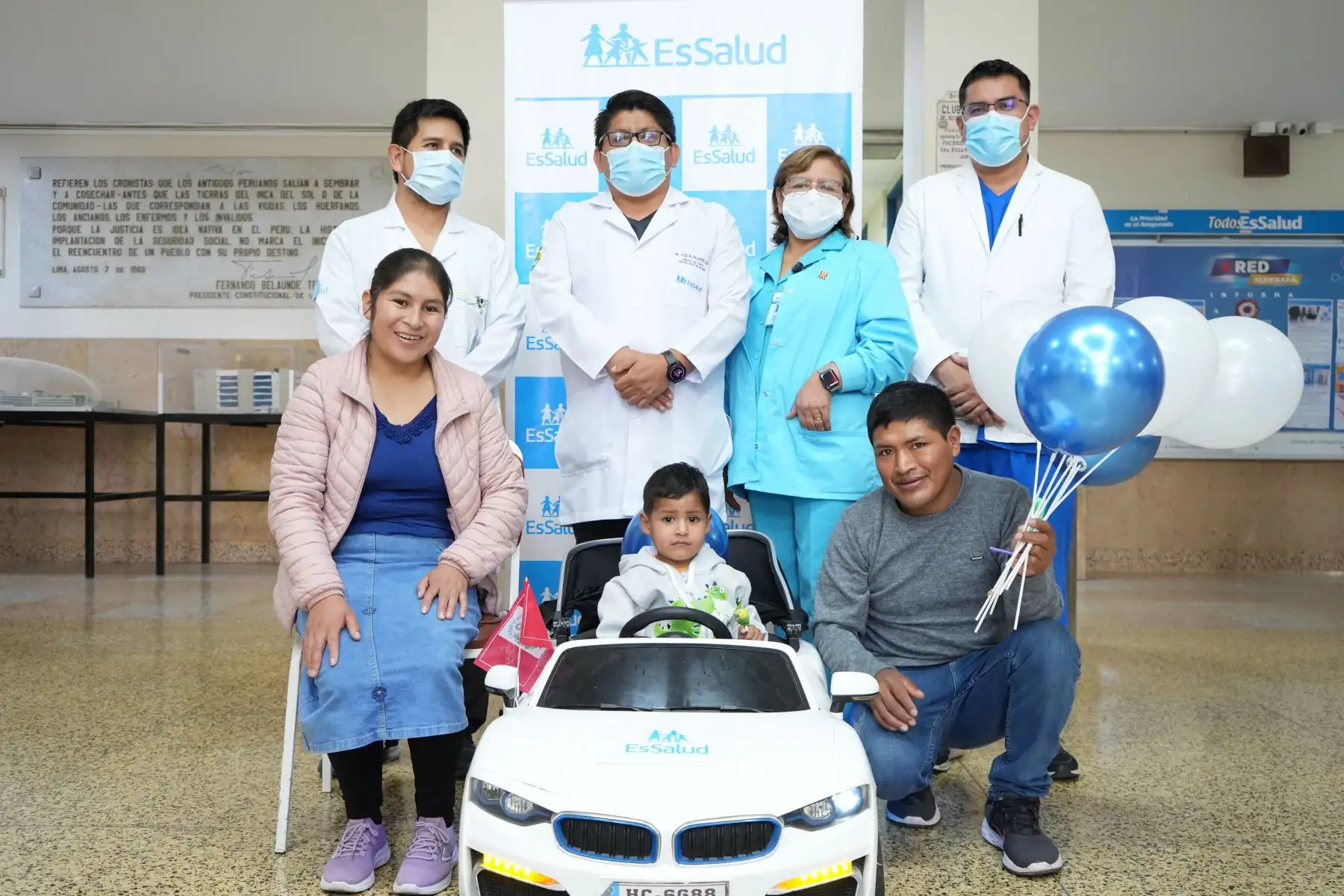 El Seguro Social de Salud (EsSalud) presentó la historia del pequeño Joseph, un niño de dos años de edad que representa una nueva proeza médica del Hospital Nacional Guillermo Almenara Irigoyen. 
Foto: EsSalud