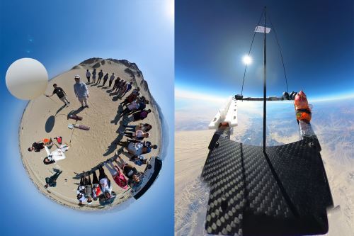Un reciente lanzamiento de un globo estratosférico, a cargo del grupo de investigación, alcanzó 31 kilómetros de altura.