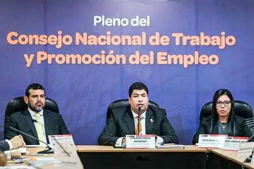 Sobre incrementos en el ingreso mínimo vital, Varela mencionó que se debe priorizar los criterios técnicos que serán evaluados en la próxima reunión del CNTPE porque hoy solo ha sido la instalación.  ANDINA/Difusión