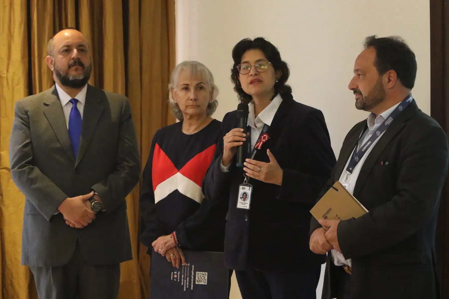 RENIEC INAUGURA FERIA TECNOLÓGICA CON PRESENTACIÓN DE BIOMETRÍA DE RECONOCIMIENTO DE IRIS 

El Registro Nacional de Identificación Nacional y Estado Civil (Reniec) invita a los medios de comunicación a la inauguración de la Feria Tecnológica del Seminario Internacional Reniec 2023: “Transformación e innovación digital para la identificación y servicios del Estado”.Foto:andina/Hector Vinces