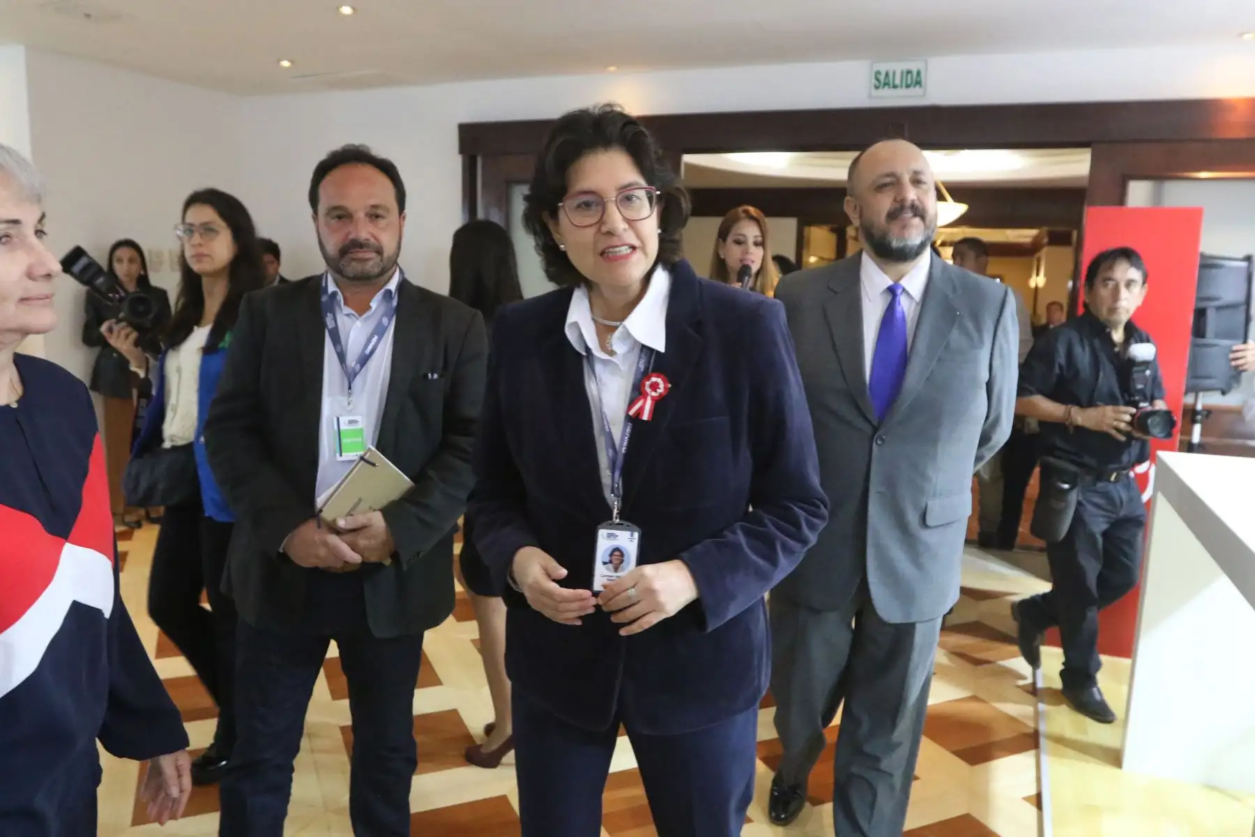 RENIEC INAUGURA FERIA TECNOLÓGICA CON PRESENTACIÓN DE BIOMETRÍA DE RECONOCIMIENTO DE IRIS 

El Registro Nacional de Identificación Nacional y Estado Civil (Reniec) invita a los medios de comunicación a la inauguración de la Feria Tecnológica del Seminario Internacional Reniec 2023: “Transformación e innovación digital para la identificación y servicios del Estado”.Foto:andina/Hector Vinces
