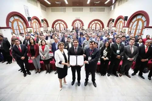 Ministro Julio Demartini (Midis) participó en la inauguración del encuentro de mancomunidades municipales en Lima. Foto: MIDIS/Difusión