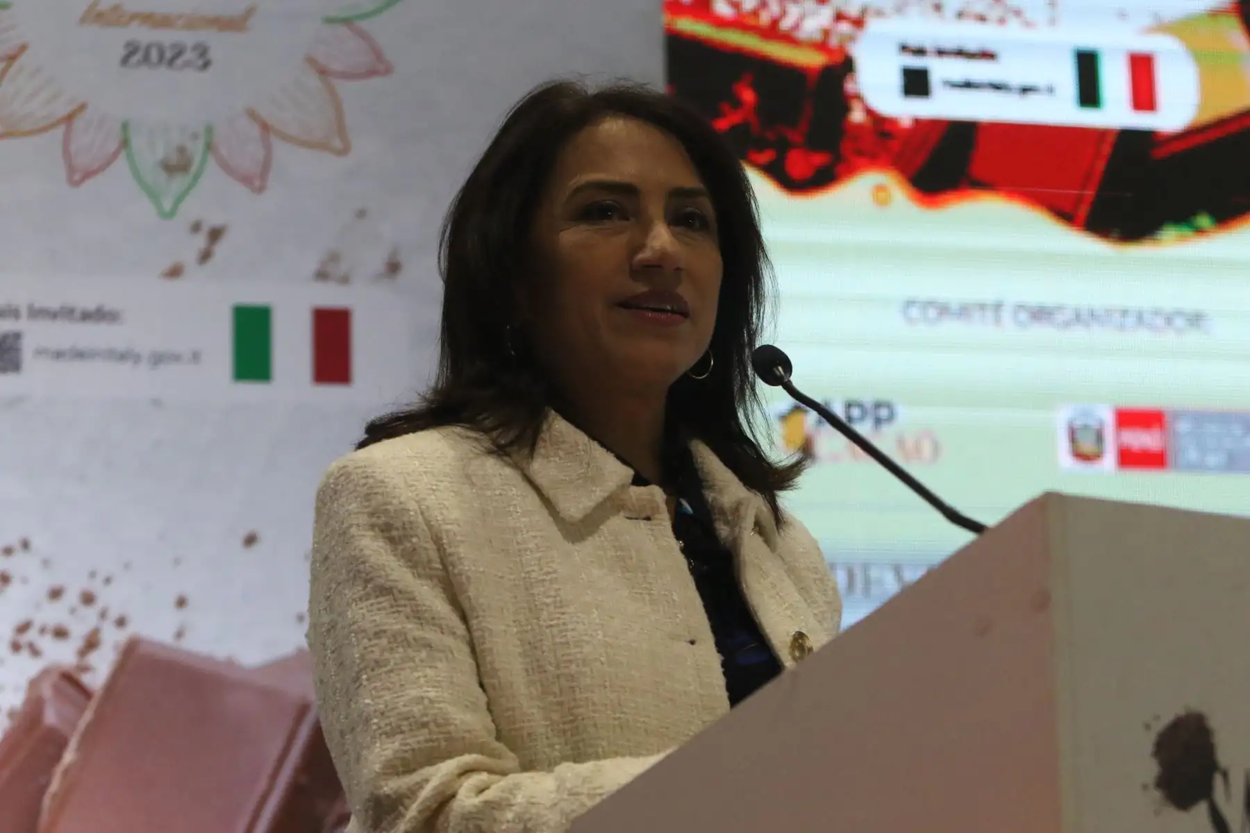 Centro de Convenciones Lima, se inaugura el Salón del Cacao y Chocolate 2023, en ceremonia que marca el inicio de su alianza con el Salon Du Chocolat Paris para formar parte de la mayor red mundial de salones de Chocolate.FOTO:ANDINA/Hector Vinces.