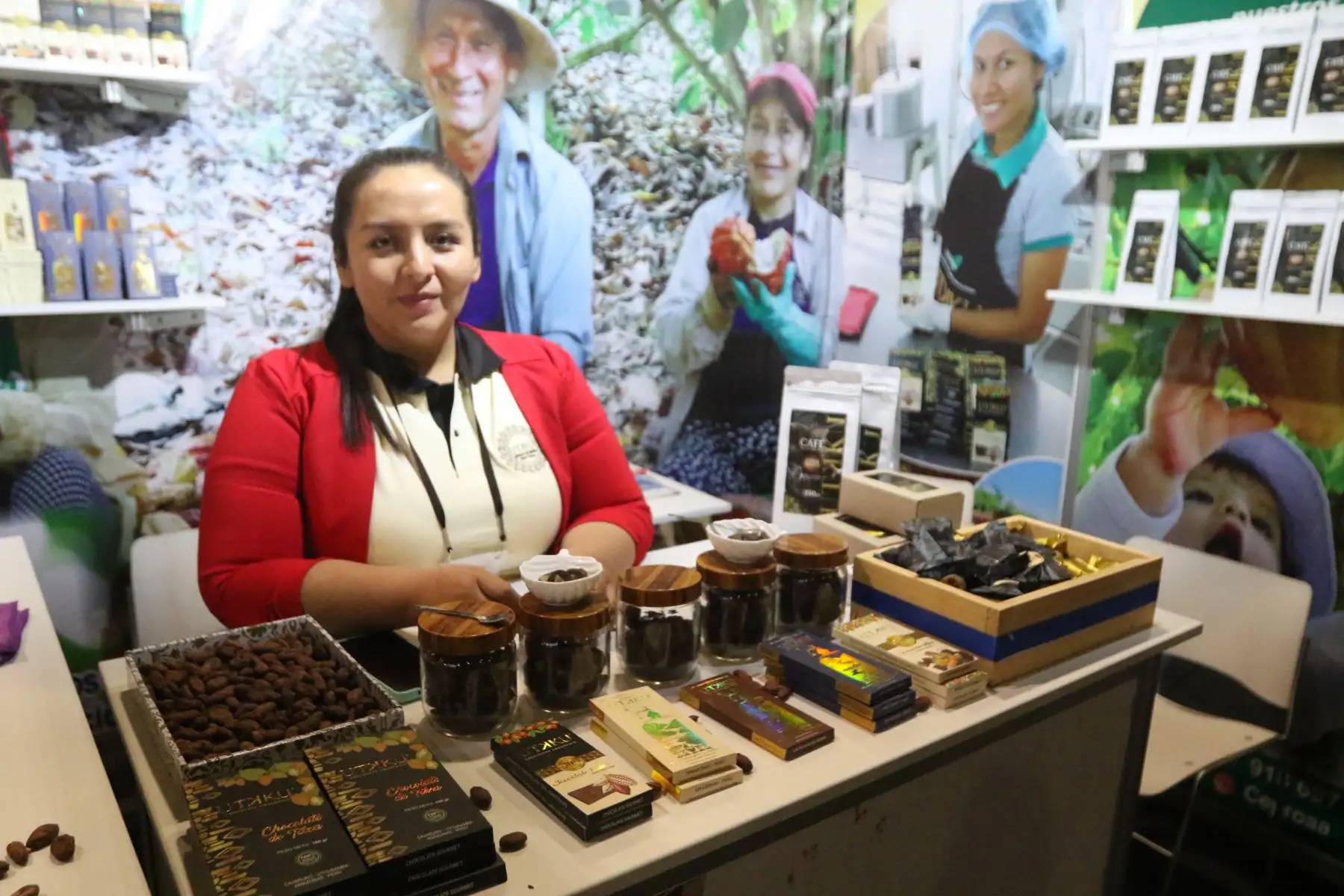 Centro de Convenciones Lima, se inaugura el Salón del Cacao y Chocolate 2023, en ceremonia que marca el inicio de su alianza con el Salon Du Chocolat Paris para formar parte de la mayor red mundial de salones de Chocolate.FOTO:ANDINA/Hector Vinces.