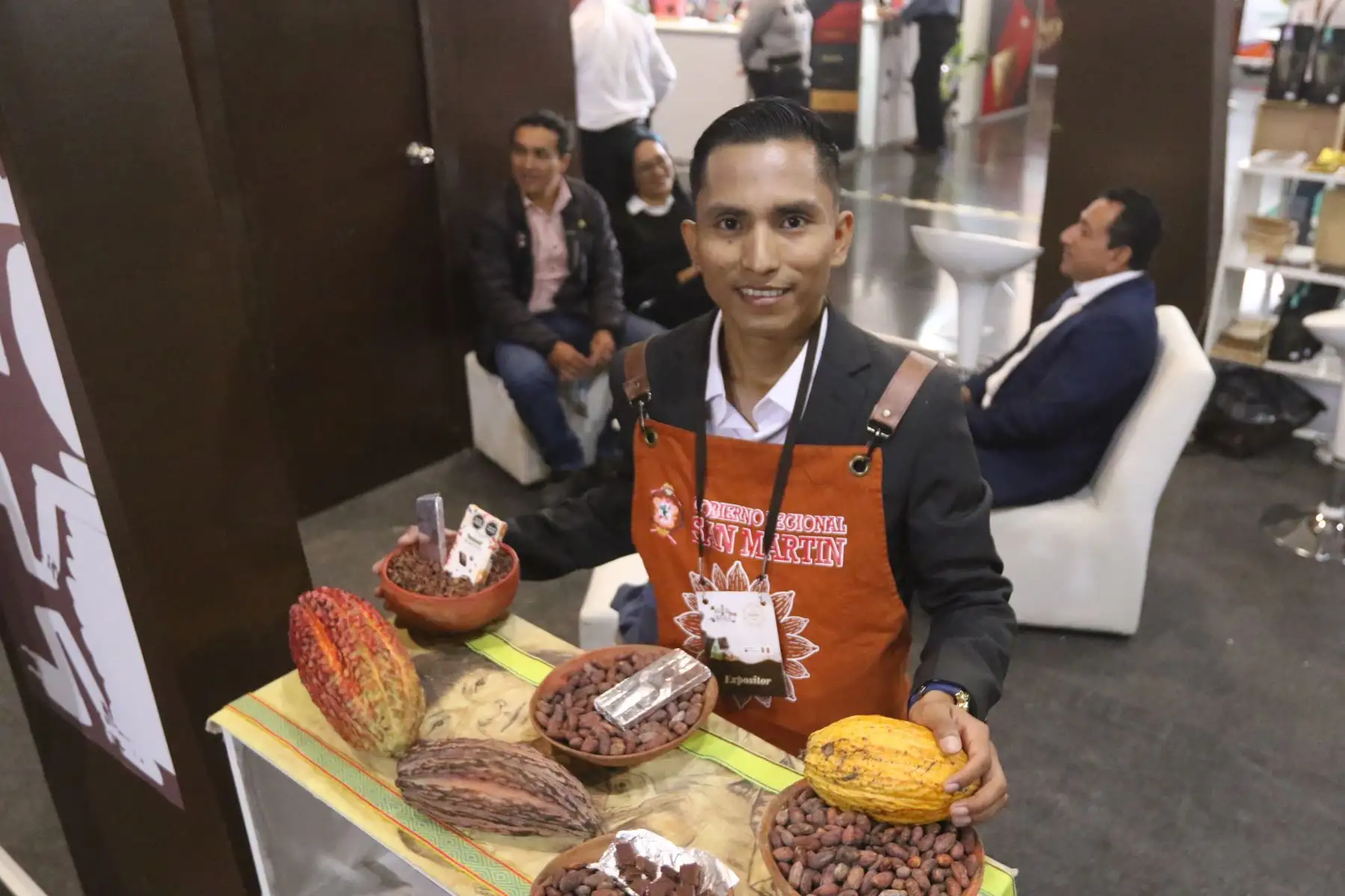 Centro de Convenciones Lima, se inaugura el Salón del Cacao y Chocolate 2023, en ceremonia que marca el inicio de su alianza con el Salon Du Chocolat Paris para formar parte de la mayor red mundial de salones de Chocolate.FOTO:ANDINA/Hector Vinces.