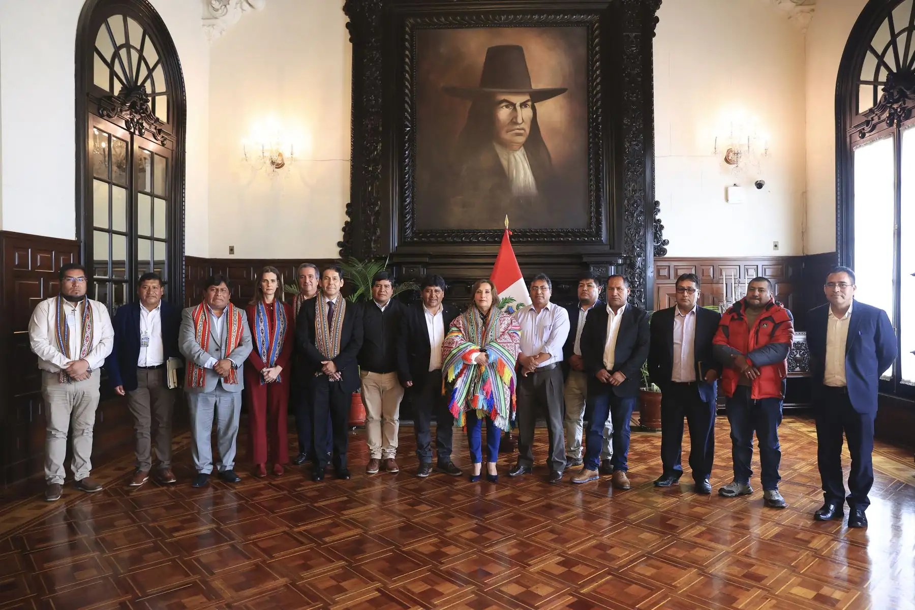 Presidenta Dina Boluarte sostuvo reunión con alcaldes de Puno y Cusco. Foto:Prensa Presidencia