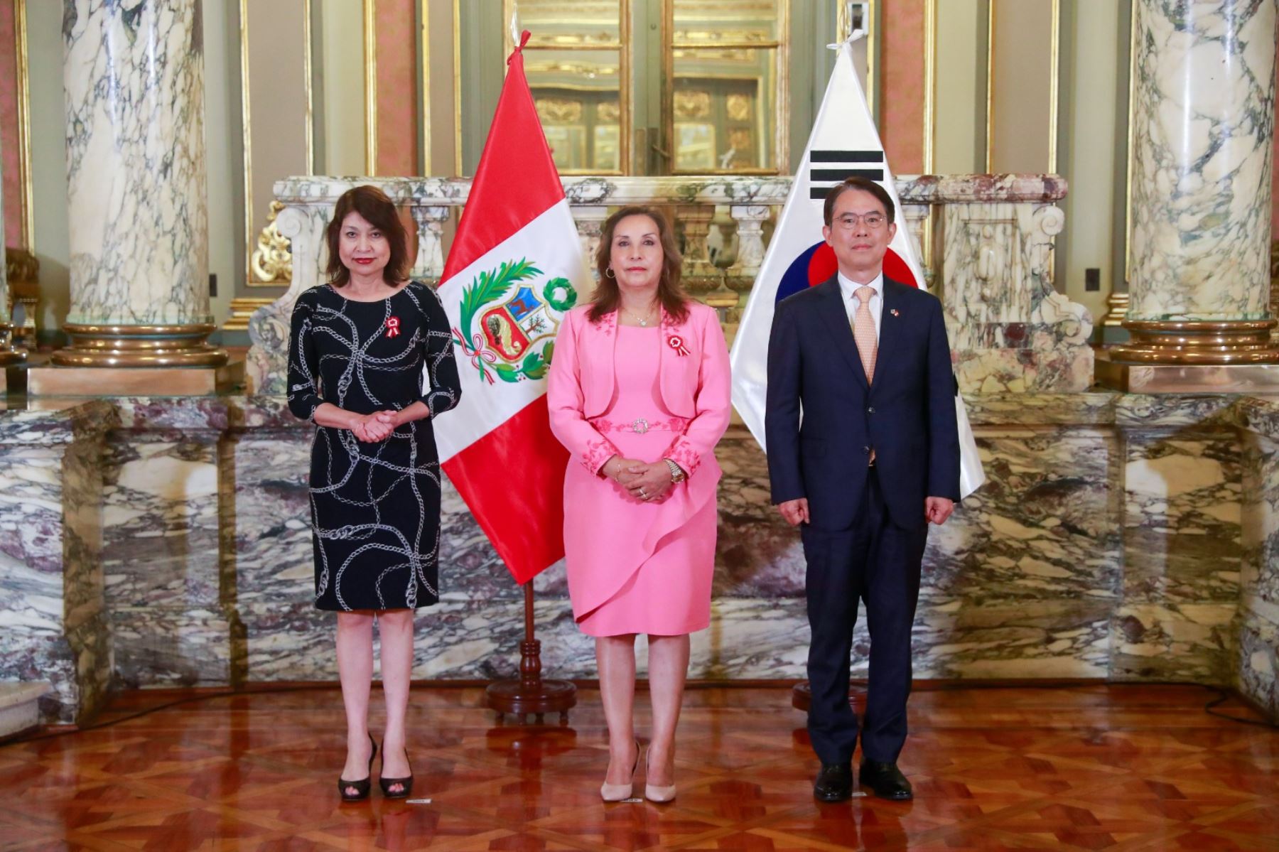 Peru President Boluarte receives credentials from four ambassadors