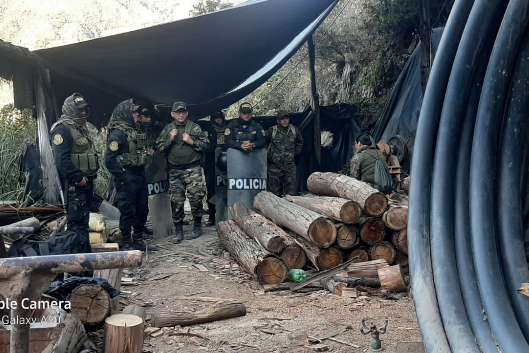 El operativo contra la minería ilegal en Pataz, región La Libertad, empezó el 26 de junio y se extenderá hasta el 15 de julio. Foto: ANDINA/Cortesía Luis Puell