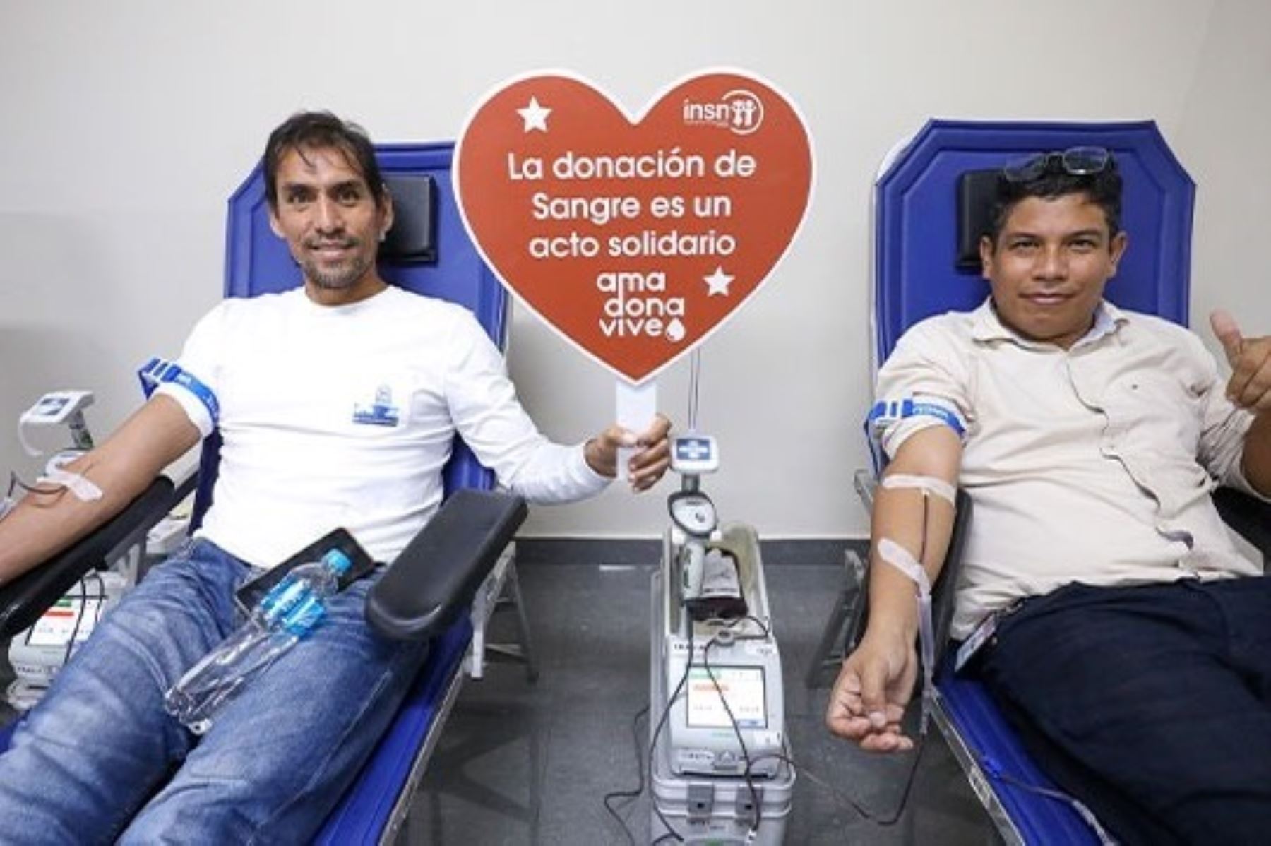 El Ministerio de Salud (Minsa), a través del Instituto Nacional del Niño (INSN) de San Borja, realizó la campaña de donación voluntaria de sangre “Ama, Dona y Vive” en Palacio de Gobierno. Foto:ANDINA/Difusión