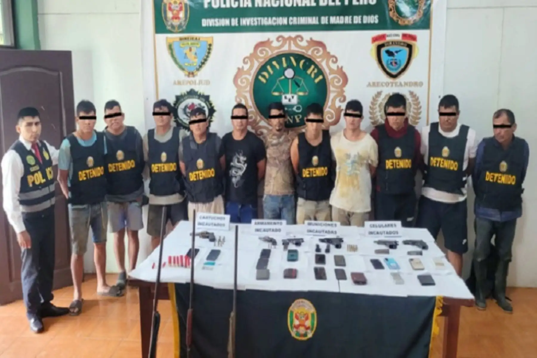 El ministro del Interior, Vicente Romero, resaltó que la unión de esfuerzos entre distintas instituciones permitió dar un golpe contundente en la lucha contra la delincuencia. Foto: Mininter/ Policía Nacional del Perú