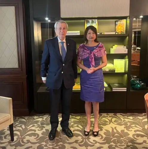 Canciller Ana Cecilia Gervasi inició este lunes su visita a Bruselas (Bélgica) y se reúne con su par chileno, Alberto Van Klaveren.