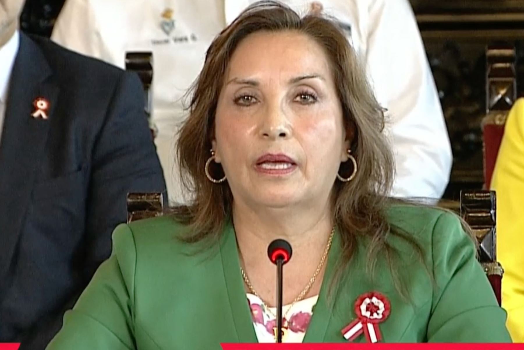 Presidenta Dina Boluarte. Captura TV