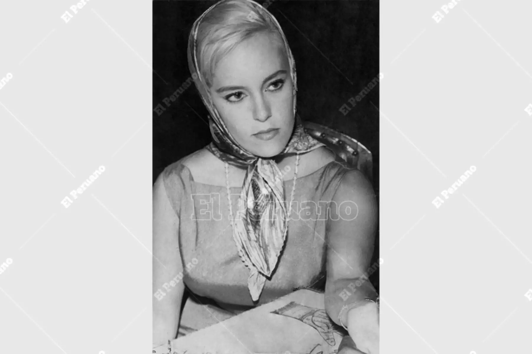 Lima - década 1960 / Angélica Salazar Repetto, conocida como Cuchita Salazar, bella modelo y actriz que brilla en la televisión peruana. Foto: Archivo Histórico de El Peruano