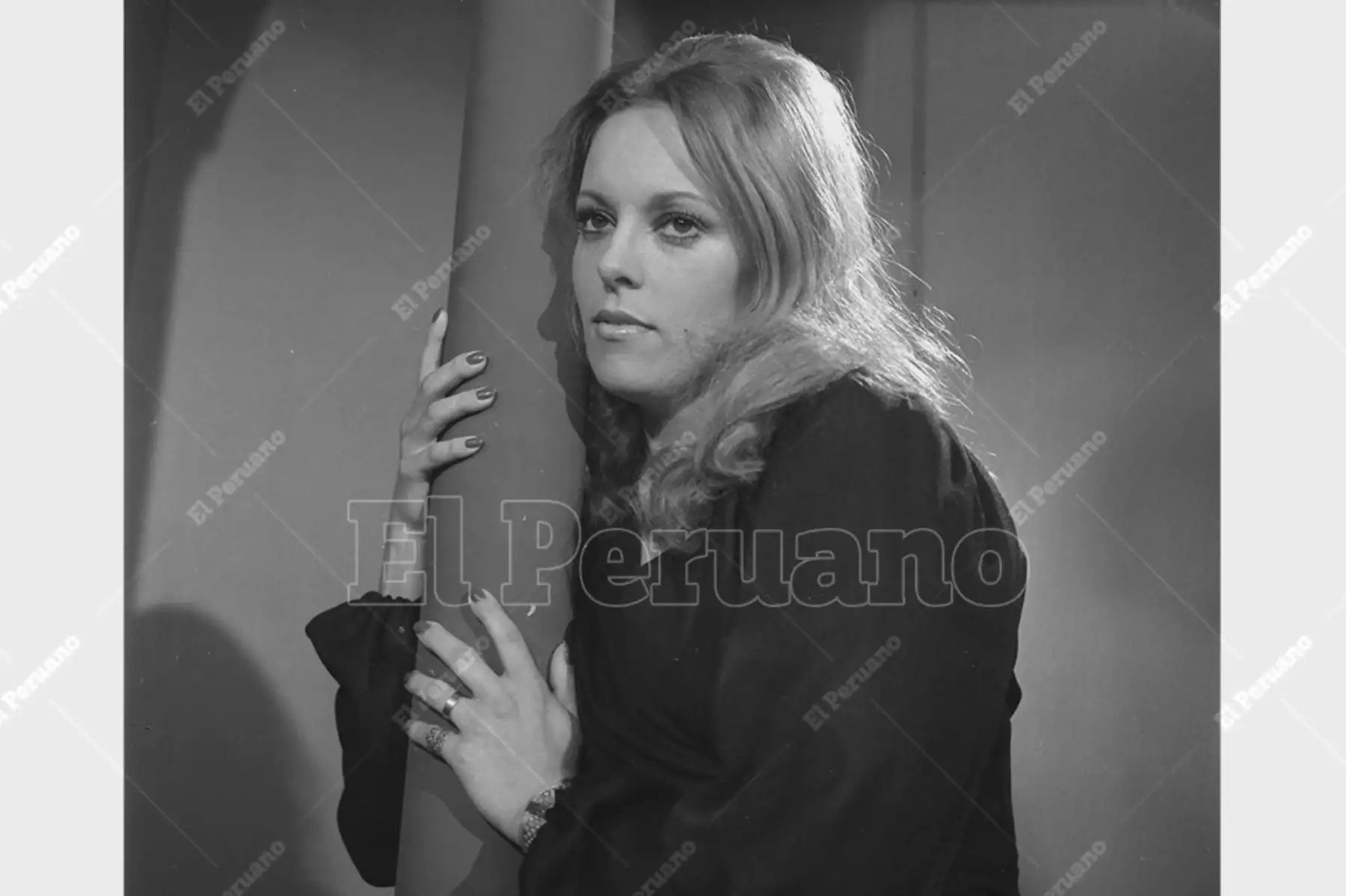 Lima - 10 noviembre 1974 / La bella modelo y actriz Cuchita Salazar. Foto: Archivo Histórico de El Peruano / René Pinedo