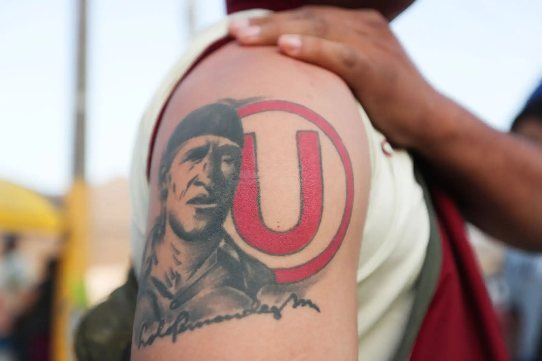 Desde tempranas horas miles de hinchas de Universitario de Deportes se congregan en el estadio Monumental de Ate para alentar durante el partido de la copa Sudamericana entre Universitario vs Corinthians de Brasil Foto: ANDINA/Ricardo Cuba