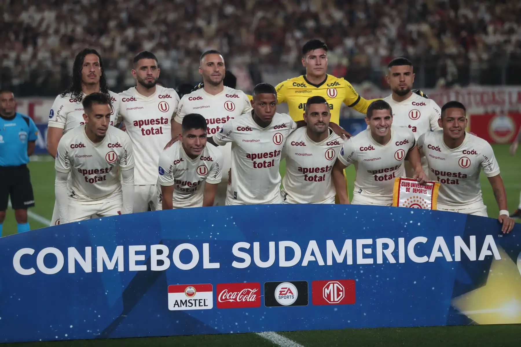 Universitario vs. Corinthians en partido por Copa Sudamericana 2023.Foto: ANDINA/Ricardo Cuba