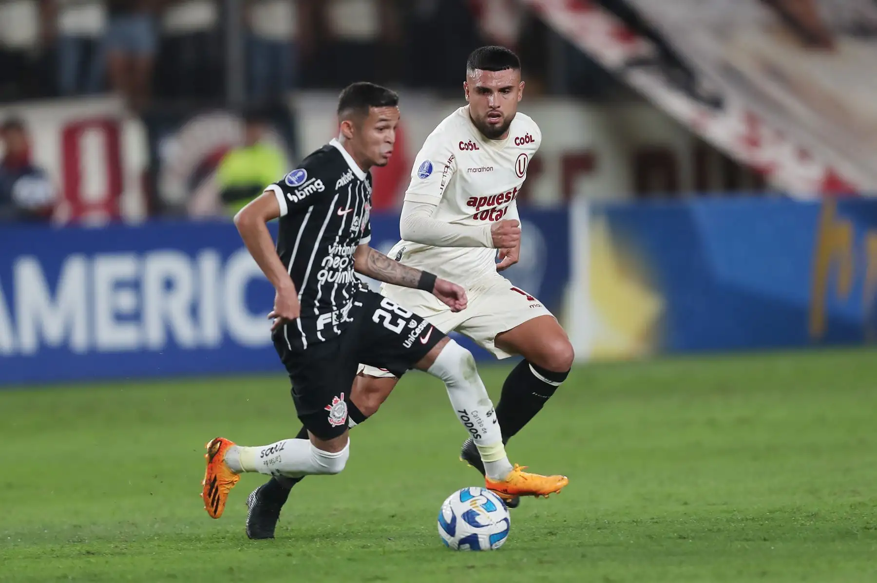 Universitario vs. Corinthians en partido por Copa Sudamericana 2023.Foto: ANDINA/Ricardo Cuba