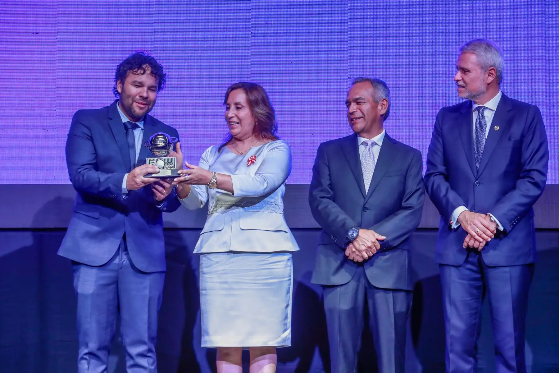 Presidenta de la República,Dina Boluarte, participa de ceremonia por los 50 aniversario de ADEX. Foto: ANDINA/Prensa Presidencia