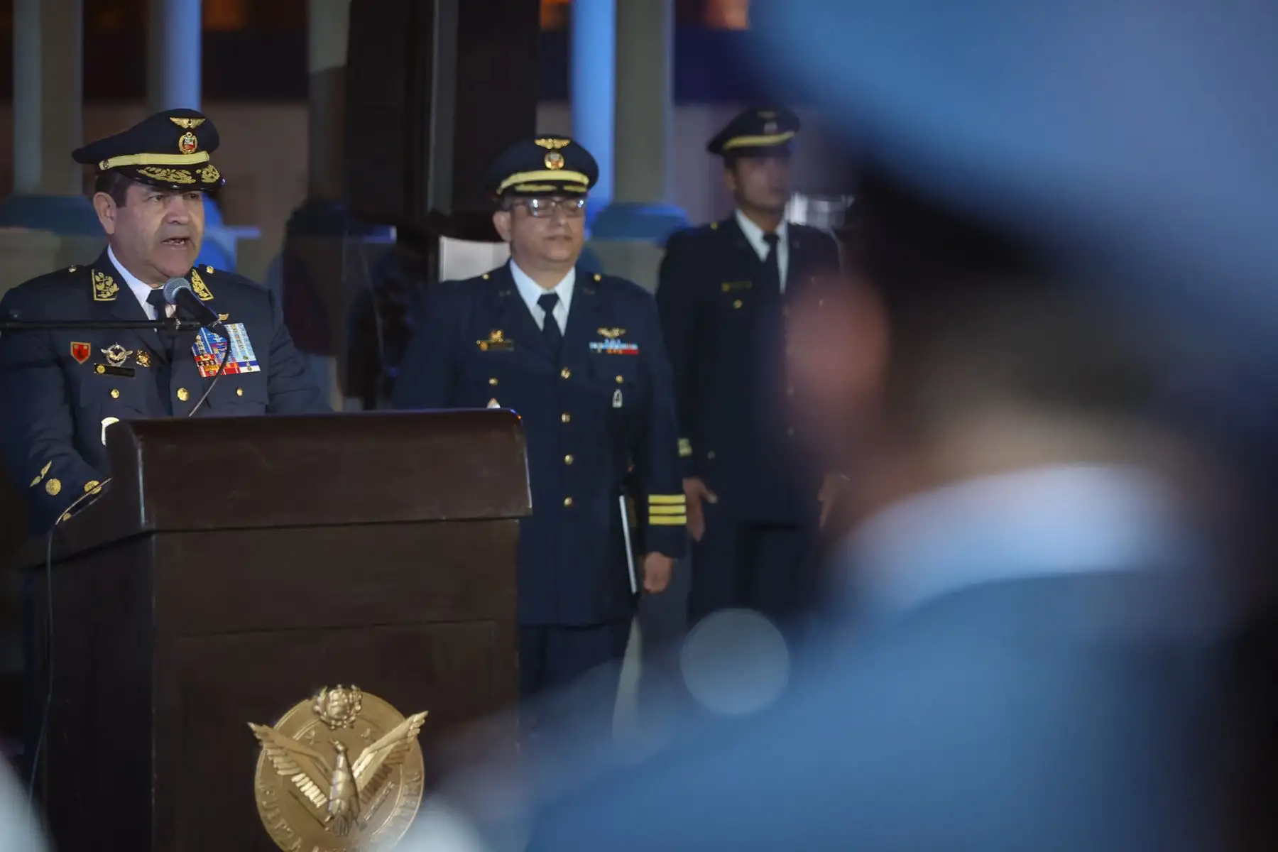Como parte de los actos celebratorios por el Día de la Fuerza Aérea del Perú y el 82 aniversario de la inmolación del Héroe Nacional Capitán FAP José Quiñones Gonzales, hoy se inauguró la exposición cultural ¨Noche de Arte, Color y Cultura FAP¨, con la presencia del Comandante General Alfonso Artadi Saletti. La actividad se llevó a cabo en el Museo Aeronáutico del Perú, ubicado en el emblemático Castillo Rospigliosi.

Foto: ANDINA/Andrés Valle