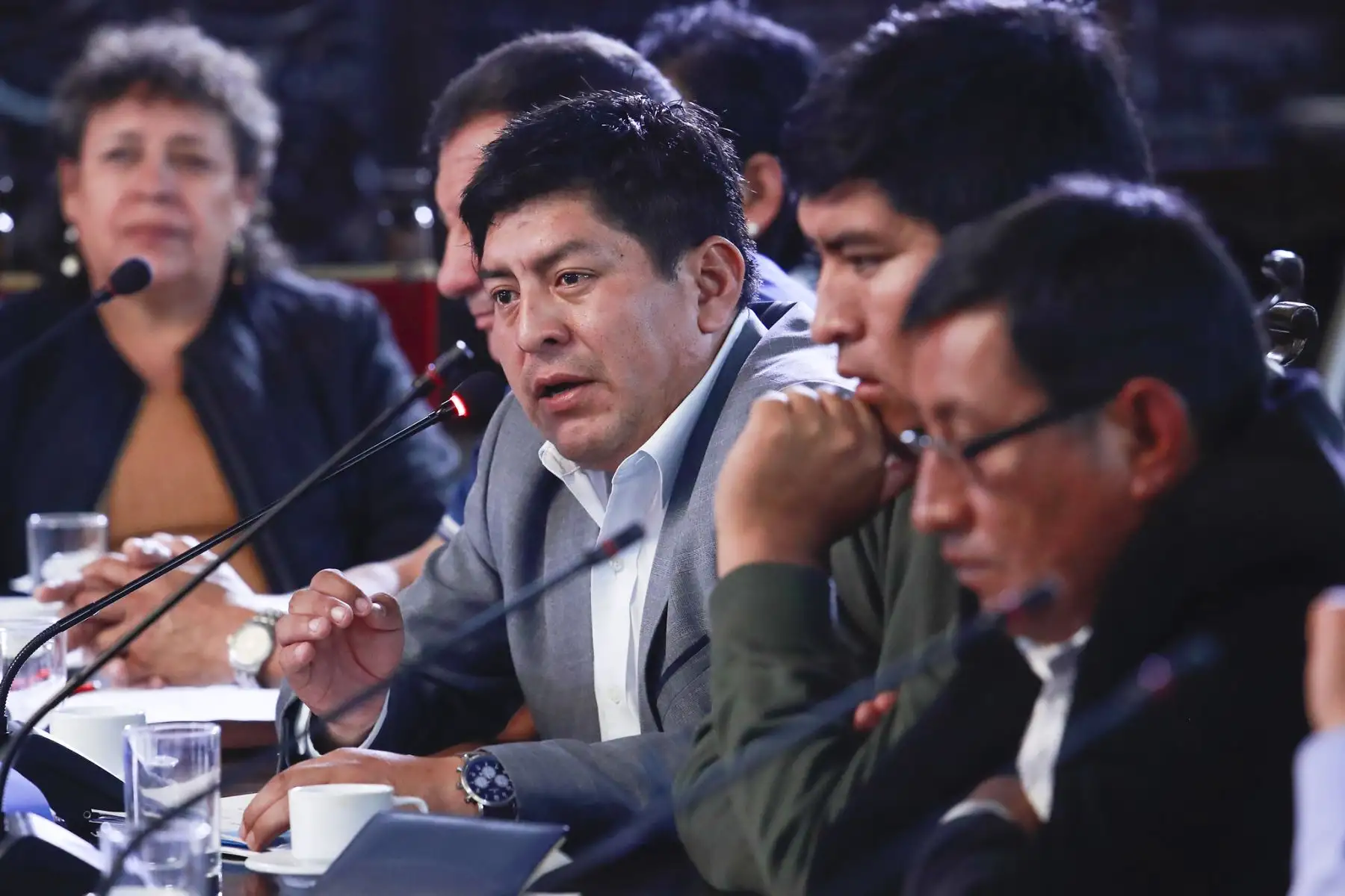 Presidenta Boluarte se reunió con 50 alcaldes de las regiones Puno, Ayacucho, Cajamarca, Loreto, Cusco, San Martín, Ayacucho y Lima Provincias, a fin de articular esfuerzos para la ejecución de proyectos de urgente necesidad en sus jurisdicciones.
Foto: ANDINA/Prensa Presidencia