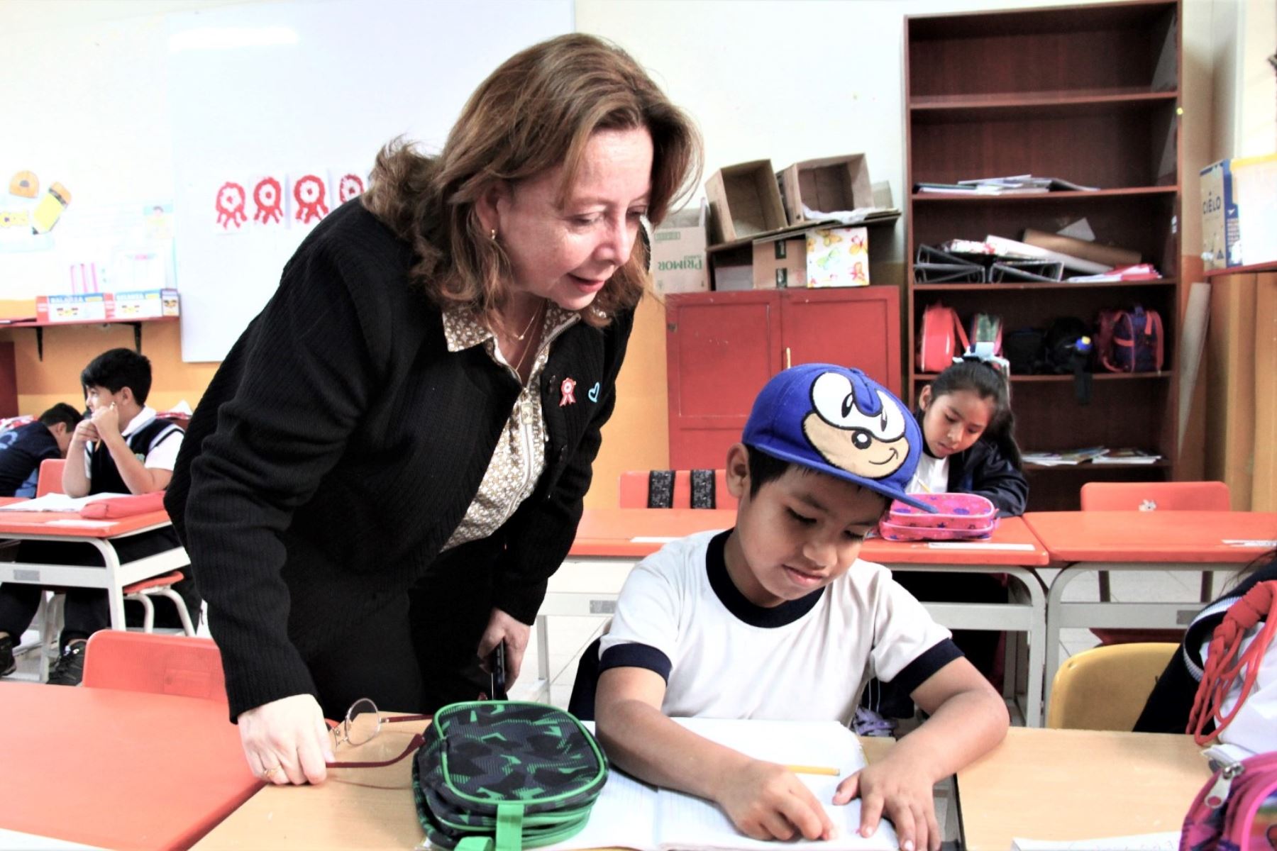 Ministra de Educación supervisó servicio educativo en colegios de Lima Metropolitana. Foto:ANDINA/Difusión
