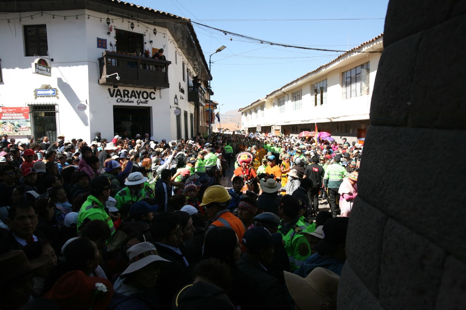 El Inti Raymi, que tiene tres escenarios, se escenificó el 24 de junio, día central de las fiestas jubilares del Cusco. Foto: ANDINA/Cortesía Percy Hurtado