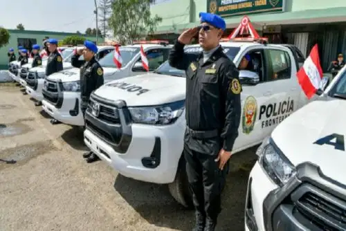 El ministro Vicente Romero destacó la disposición y voluntad de las autoridades regionales para articular esfuerzos en apoyo de la Policía Nacional. Foto: Mininter
