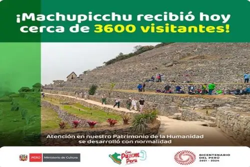 La seguridad en la llaqta de Machu Picchu está garantizada para continuar recibiendo a más visitantes, asegura el Ministerio de Cultura.