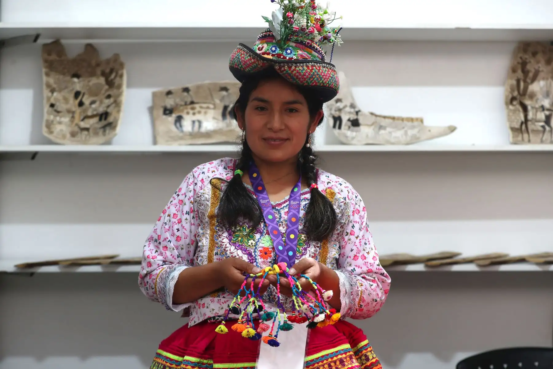 Artesanías de todo tipo provenientes de todas las regiones del Perú se exhiben en la Feria Nacional de Artesanía "De Nuestras Manos", en el parque Kennedy de Miraflores. Foto: ANDINA/Daniel Bracamonte