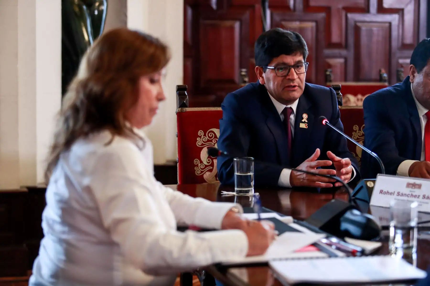 Presidenta Dina Boluarte sostuvo reunión de trabajo con titular de la ANGR, gobernadores regionales y el alcalde de Lima
Foto: ANDINA/Prensa Presidencia