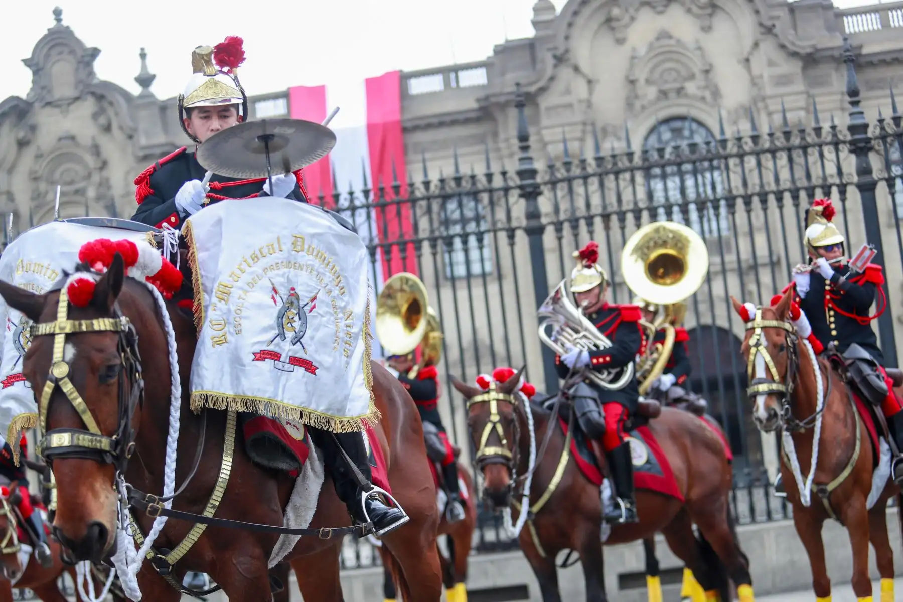 Tradicional cambio de guardia en Palacio de Gobierno
Foto: ANDINA/Prensa Presidencia