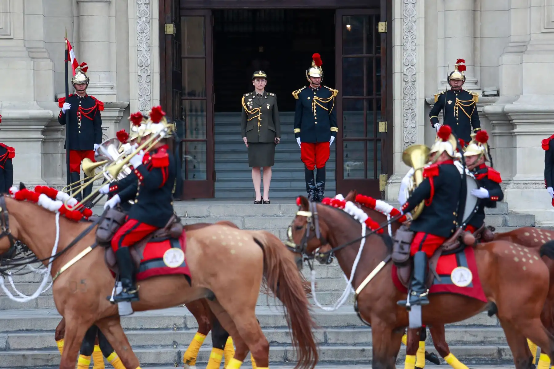Tradicional cambio de guardia en Palacio de Gobierno
Foto: ANDINA/Prensa Presidencia