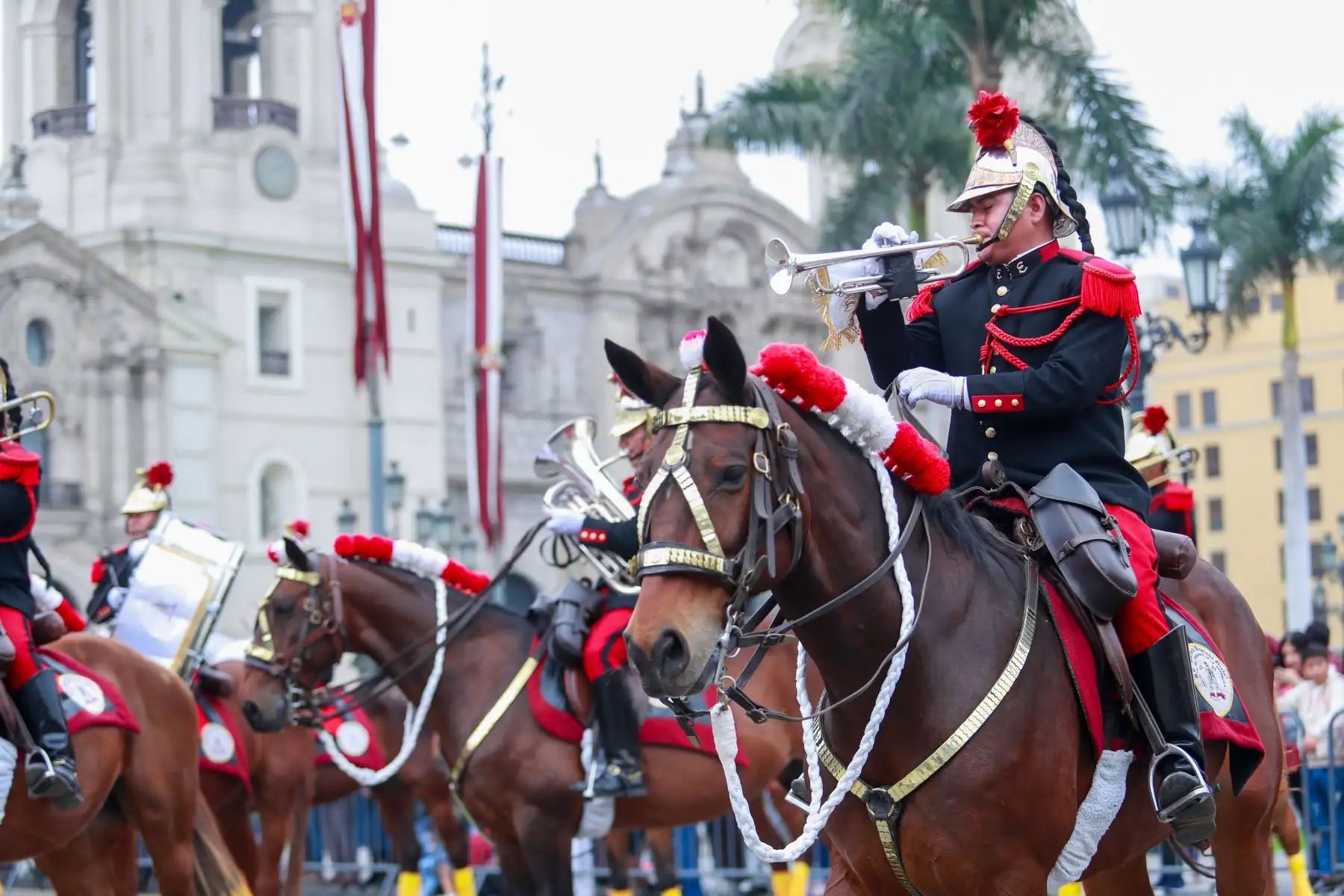 Tradicional cambio de guardia en Palacio de Gobierno
Foto: ANDINA/Prensa Presidencia