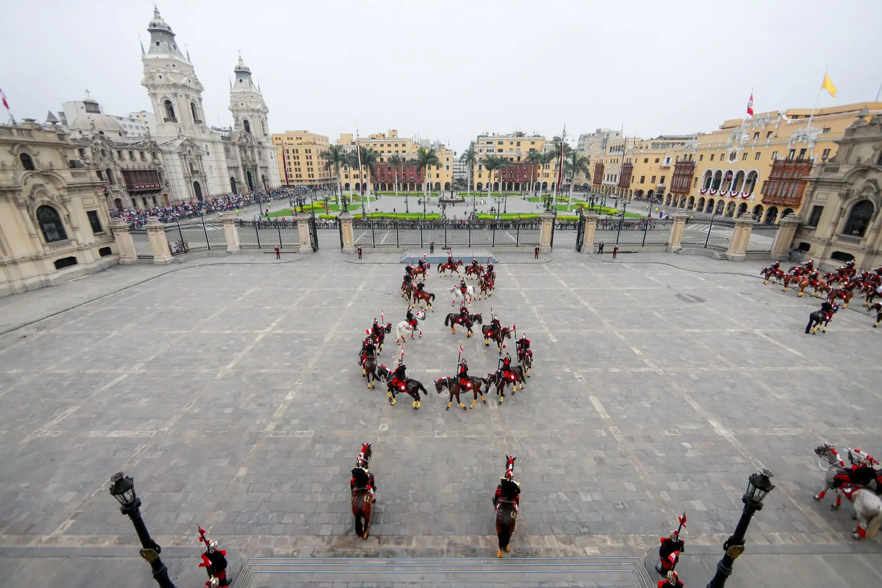 Tradicional cambio de guardia en Palacio de Gobierno
Foto: ANDINA/Prensa Presidencia