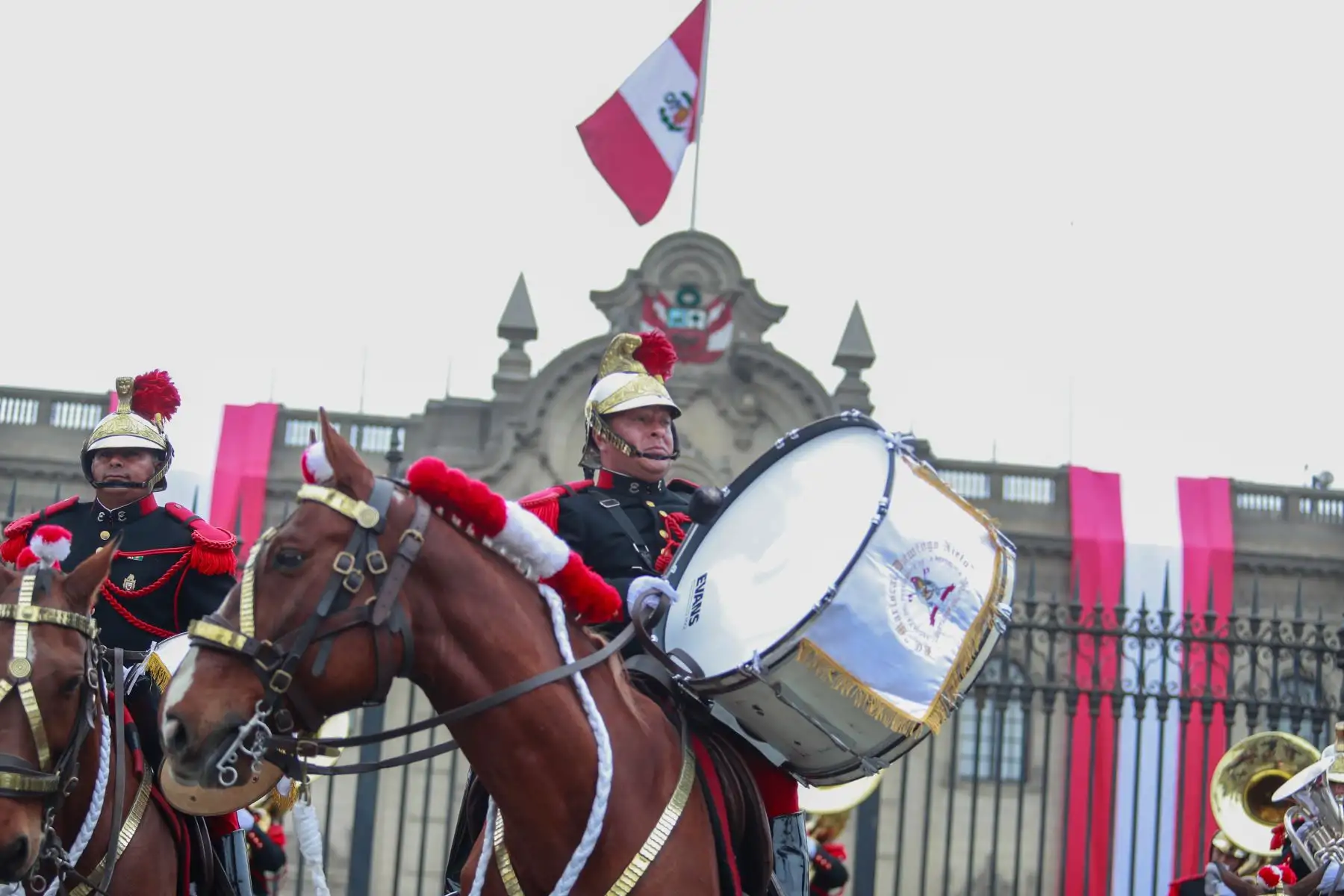 Tradicional cambio de guardia en Palacio de Gobierno
Foto: ANDINA/Prensa Presidencia