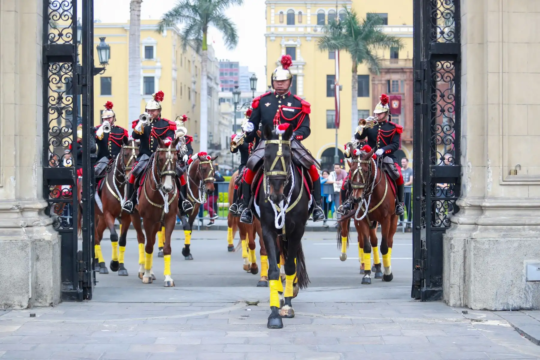 Tradicional cambio de guardia en Palacio de Gobierno
Foto: ANDINA/Prensa Presidencia