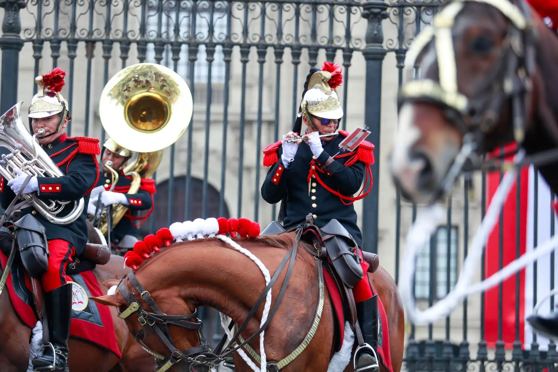Tradicional cambio de guardia en Palacio de Gobierno
Foto: ANDINA/Prensa Presidencia
