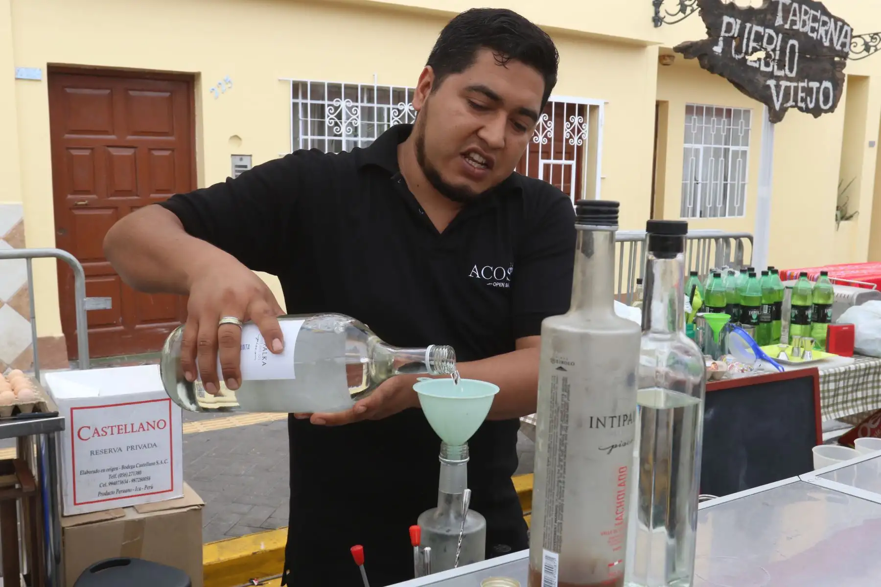 Feria por el día del Pisco en Plaza de Armas de Surco.FOTO:ANDINA/Hector Vinces.
