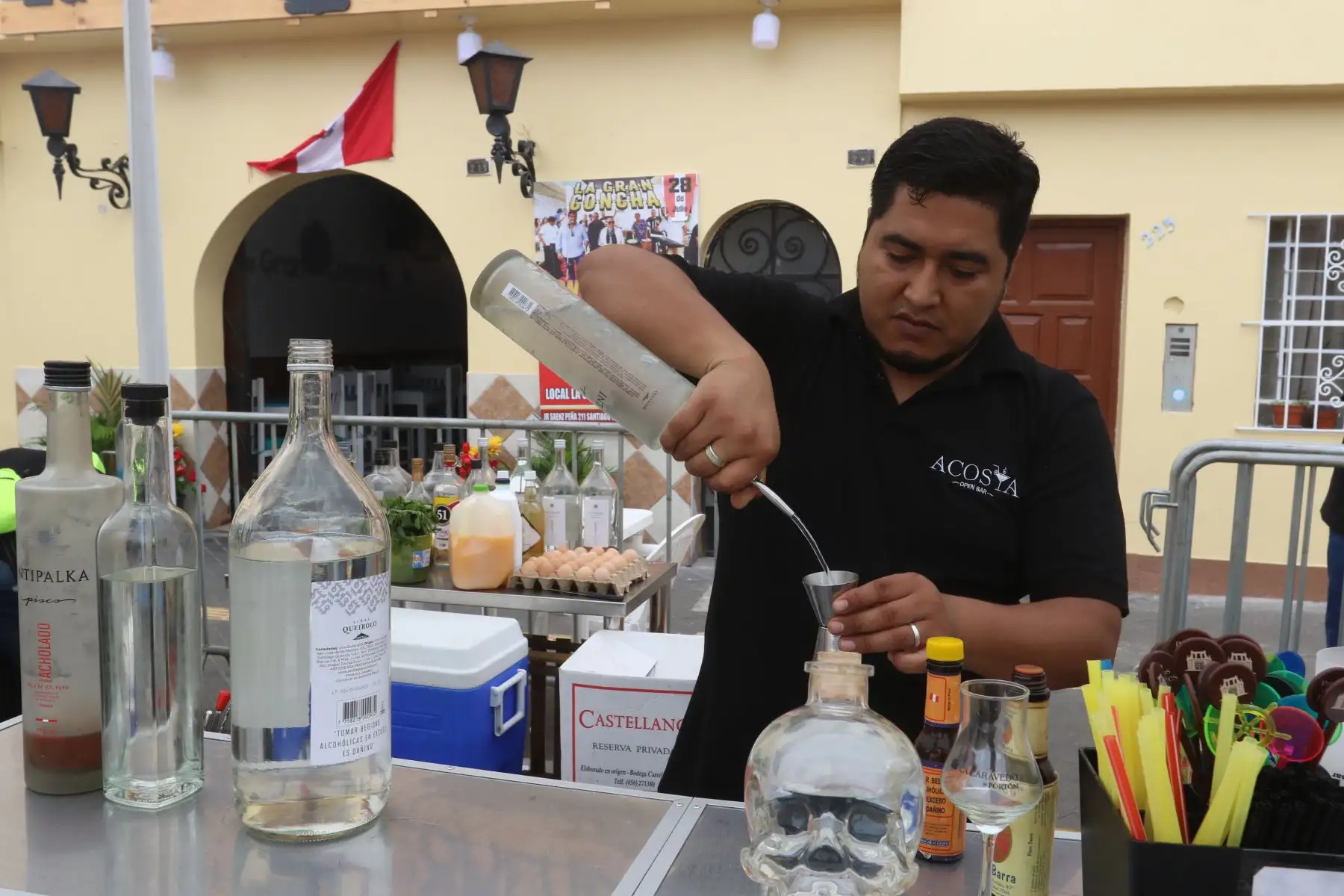 Feria por el día del Pisco en Plaza de Armas de Surco.FOTO:ANDINA/Hector Vinces.
