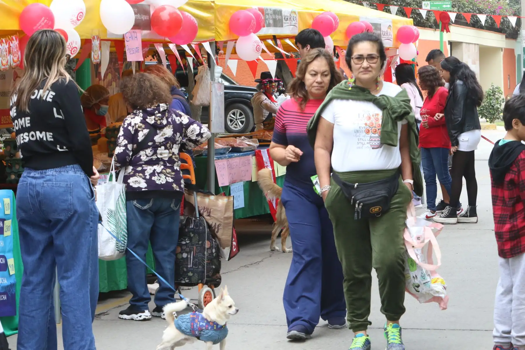 Feria de productos agropecuarios "de la chacra a la olla".Foto: ANDINA/Héctor Vinces