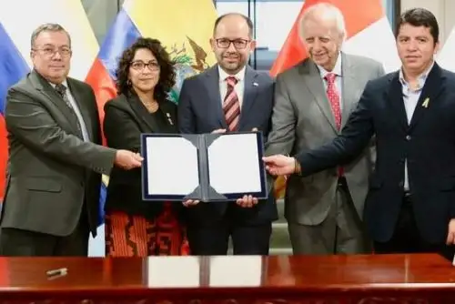 El V Consejo Andino de Ministros y Ministras de Cultura de la CAN se desarrolló en Lima. Foto: Mincul