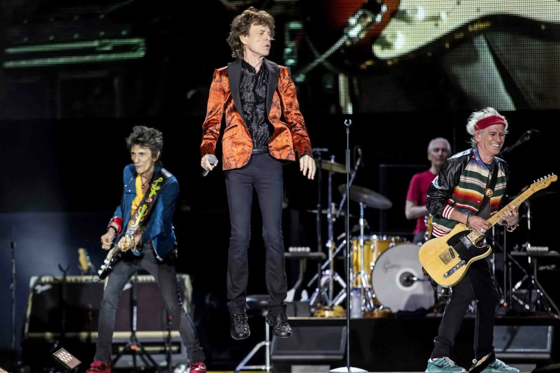 LIMA,PERÚ-MARZO 06. La legendaria banda Rolling Stones ofrece  su concierto en el Estadio Monumental de Lima, presentación esperada por sus fanáticos peruanos durante varias décadas. Foto: ANDINA/Carlos Américo  Lezama Villantoy