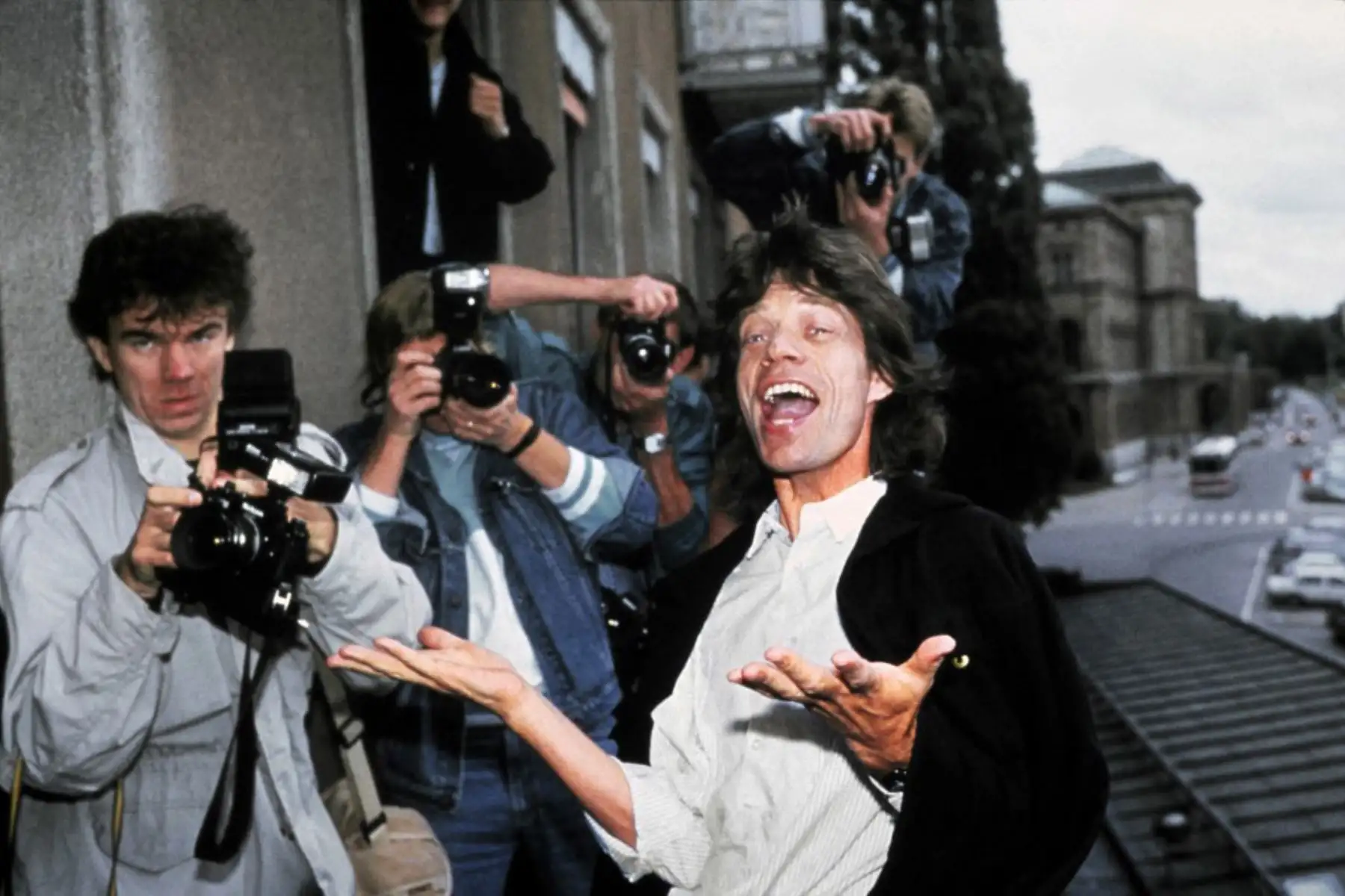 El retrato tomado el 11 de septiembre de 1987 en Estocolmo muestra al cantante principal de los Rolling Stones, Mick Jagger. Foto: AFP