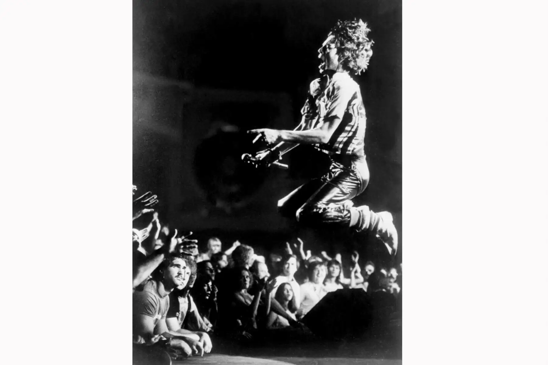 Mick Jagger, cantante principal del grupo de rock "Rolling Stones" se presenta en Atlanta el 12 de junio de 1978. Foto: AFP