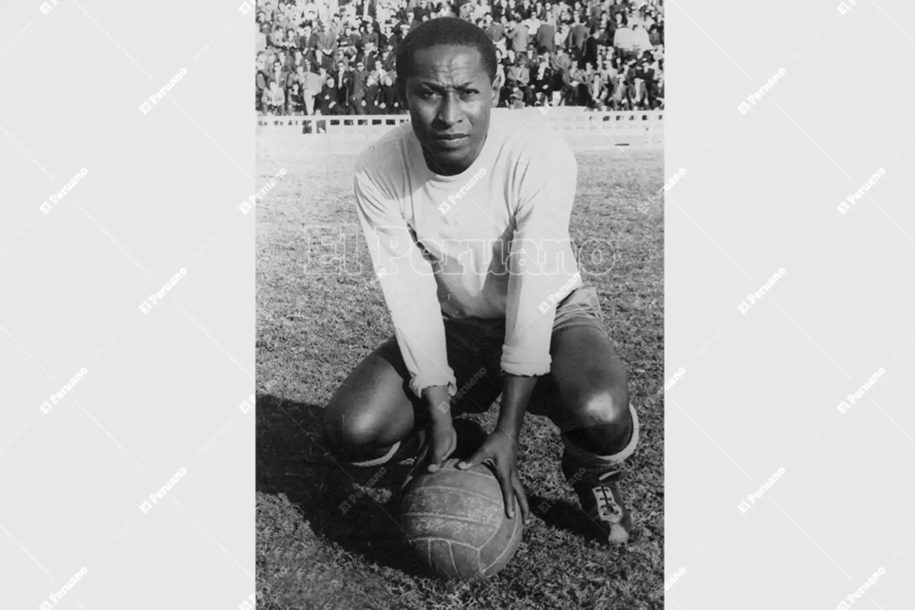 Lima - 28 diciembre 1965 / Máximo "Vides" Mosquera, legendario futbolista del Deportivo Municipal. Foto: Archivo Histórico de El Peruano