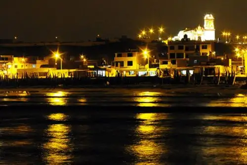 Balneario de Huanchaco de noche. Foto: Cortesía Luis Puell