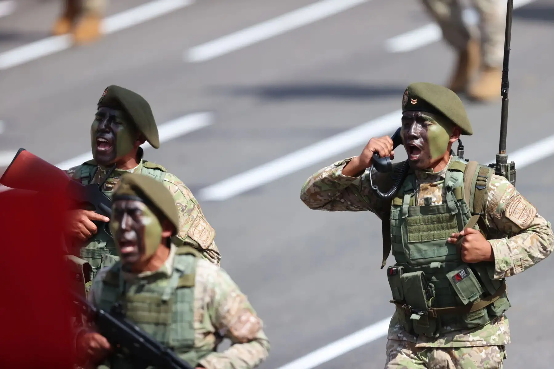 Ejercito del Perú, en la Gran Parada y Desfile Cívico Militar 2023 que se realiza en la emblemática Avenida Brasil, como parte de los actos conmemorativos por el 202 aniversario de la Independencia Nacional del Perú. 
Foto: ANDINA/ Andrés Valle