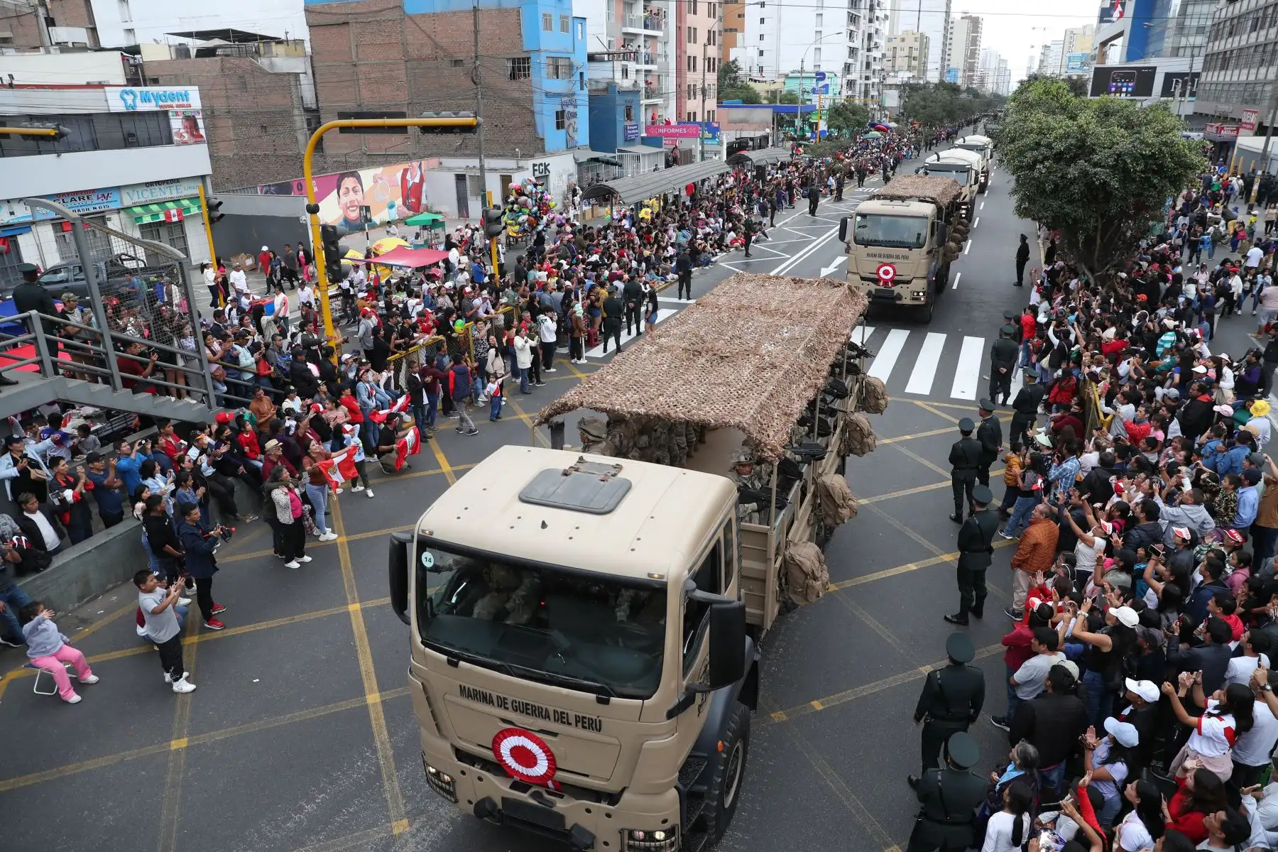 Gran Parada y Desfile Cívico Militar 2023 que se realiza en la emblemática Avenida Brasil, como parte de los actos conmemorativos por el 202 aniversario de la Independencia Nacional del Perú. Foto: ANDINA/Daniel Bracamonte